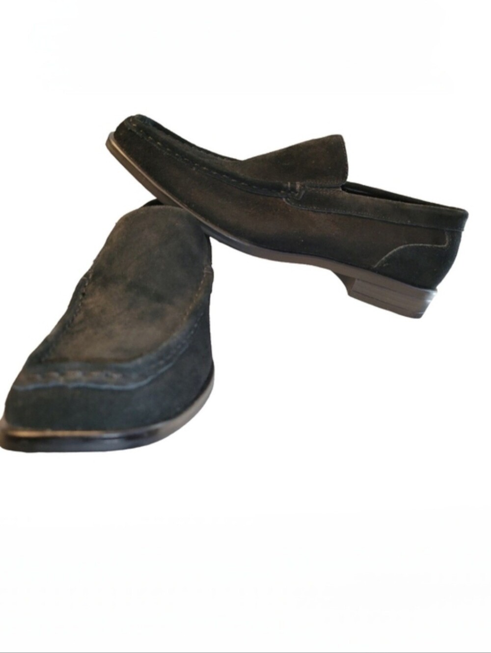 State Street Men’s Black Suede Slip-On Loafers - Size 7 - Like New!